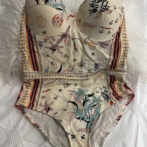Tory Burch One Piece Swim Suit Size Medium